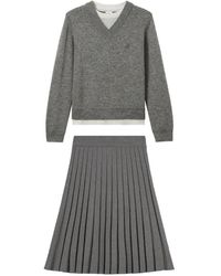 B+ AB - Robe Plissée À Design Superposé - Lyst