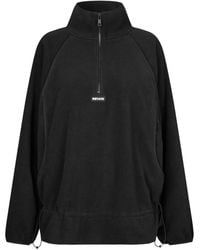 ROTATE BIRGER CHRISTENSEN - Veste En Polaire À Col Zippé Marron Foncé - Lyst