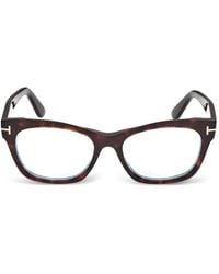 Tom Ford - Tortoiseshell-Effect Cat-Eye Glasses - Lyst