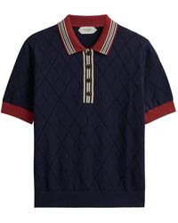Pringle of Scotland - Polo À Texture À Losanges - Lyst