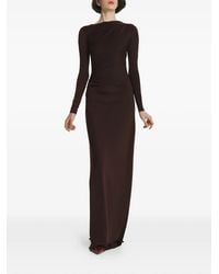 2310 STUDIO - Cut-Out Ruched Maxi Dress - Lyst