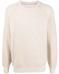 Brunello Cucinelli - Ribbed-knit Cashmere Sweatshirt - Lyst