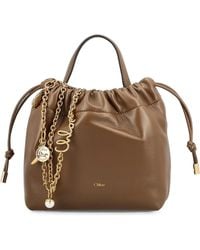 Chloé - Mini Sac Porté Épaule Icons Avec Chaîne En Cuir Doux - Lyst