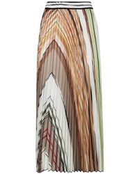 Missoni - Pleated Midi Skirt - Lyst