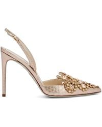Rene Caovilla - 105Mm Crystal Pumps - Lyst