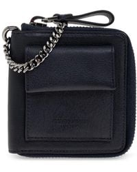 Giorgio Armani - Chain Zip Leather Wallet - Lyst