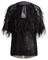 Ralph Lauren - Feather-Embellished Blouse - Lyst