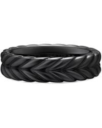David Yurman - Chevron Band Ring (6.2Mm) - Lyst