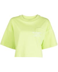 Izzue - Slogan-embroidered Cotton T-shirt - Lyst