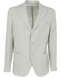 Eleventy - Check-Pattern Blazer - Lyst