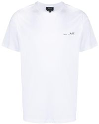 A.P.C. - T-shirts And Polos White - Lyst