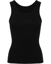 MM6 by Maison Martin Margiela - Numbers-print Cotton Tank Top - Lyst