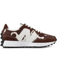 New Balance - 327 Cow-Print Sneakers - Lyst