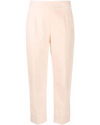 Boutique Moschino - High-waisted Crop Trousers - Lyst