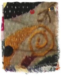 TALKING WALLS - Schal Aus Seide - Lyst