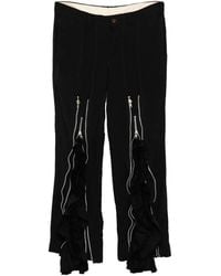Comme des Garçons - Ruffled Zip-Detail Trousers - Lyst