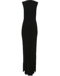 Victoria Beckham - Jurk Met Geplooid Detail - Lyst