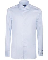 ZEGNA - Overhemd Met Lange Mouwen En Knoopmanchetten - Lyst
