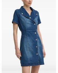 Morgan - Vestido corto con botones - Lyst