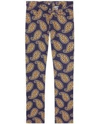 Fursac - Vaqueros Con Estampado De Cachemira - Lyst
