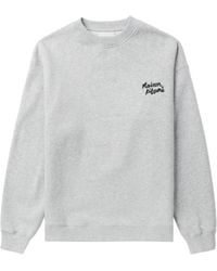 Maison Kitsuné - Sweatshirt With Logo Embroidery - Lyst