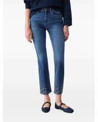 Liu Jo - Bootcut Jeans With Rhinestones - Lyst