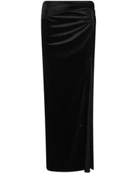 ANDAMANE - Knot-Detail Gathered Maxi Skirt - Lyst