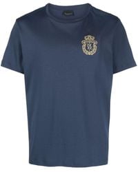 Billionaire - T-shirt en coton à logo brodé - Lyst