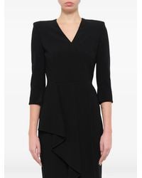 McQueen - Ruffled-Crepe Dress - Lyst