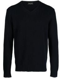 Roberto Collina - V-Neck Merino Wool Jumper - Lyst