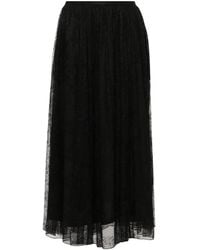 ROTATE BIRGER CHRISTENSEN - Floral-Lace Midi Skirt - Lyst