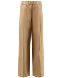 Semicouture - Elasticated-Waist Wide-Leg Trousers - Lyst