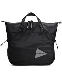 and wander - Ripstop Logo-Print Tote Bag - Lyst