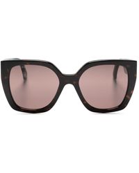 Gucci - Striped Square-frame Sunglasses - Women's - Acetate - Lyst