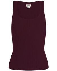 L'Agence - Adira Scoop-Neck Tank Top - Lyst