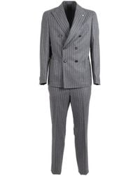 L.B.M. 1911 - Pinstripe Double-Breasted Suit - Lyst