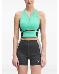 adidas By Stella McCartney - Top corto con cremallera - Lyst
