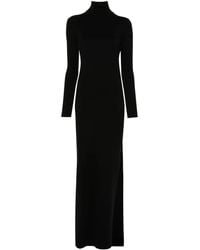 Saint Laurent - Raffia Roll Neck Dress. - Lyst