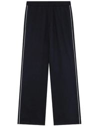 MSGM - Piping-Detail Elasticated-Waistband Trousers - Lyst