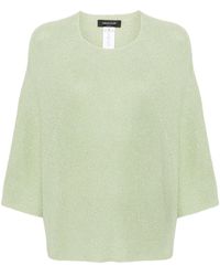 Fabiana Filippi - Metallic-Pullover Mit Kurzen Ärmeln - Lyst