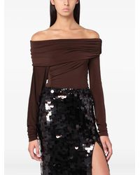 ANDAMANE - Haut Froncé À Épaules Dénudées - Lyst