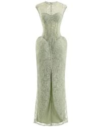 Gemy Maalouf - Sculpted Maxi Dress - Lyst