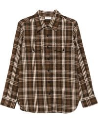 P.A.R.O.S.H. - Checked Sequin-Embellished Shirt - Lyst