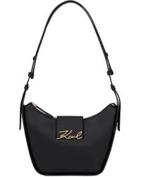 Karl Lagerfeld - Mittelgroße K/Signature Schultertasche - Lyst