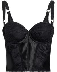 Dolce & Gabbana - Top estilo corsé con detalles de encaje - Lyst