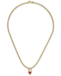 Desmo - Infinity Halskette Mit Cubic Zirkonia - Lyst