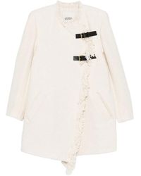 Isabel Marant - Garmia Fringed Buckle-Fastening Coat - Lyst