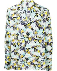 Sulvam - Butterfly-print Button-up Shirt - Lyst