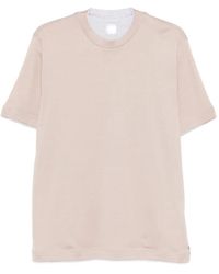 Eleventy - Crewneck Trim T-Shirt - Lyst