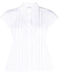 Peserico - Shirt With Pleats - Lyst